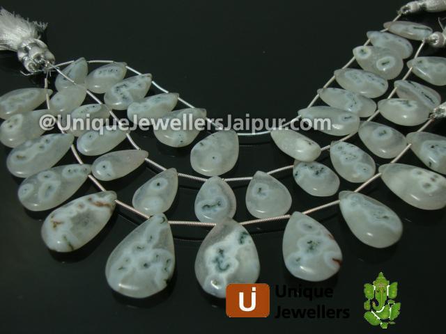 Solar Quartz Plain Pear Beads